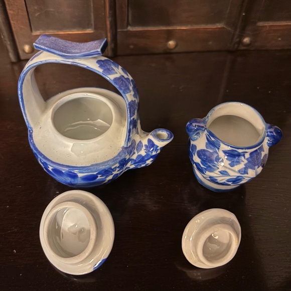 Blue Floral Tea Set - Picture 7 of 13